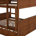Letto a castello in legno Full Over Full con letto estraibile singolo