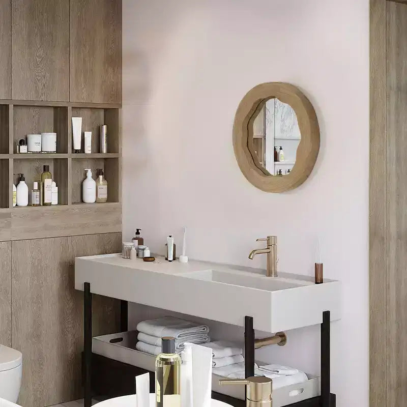 Specchio da Parete Rotondo Decorativo Moderno Design Elegante e Contemporaneo
