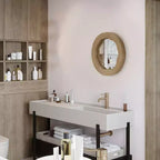 Specchio da Parete Rotondo Decorativo Moderno Design Elegante e Contemporaneo