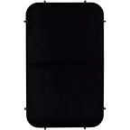 Specchio da parete Radius 24 x 38 nero con bordo arrotondato