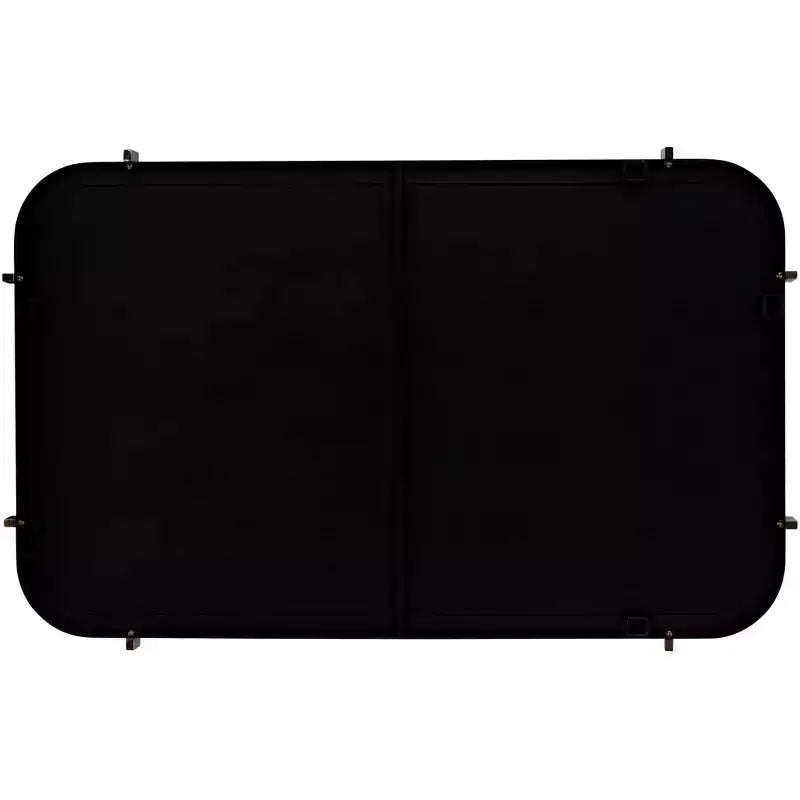Specchio da parete Radius 24 x 38 nero con bordo arrotondato