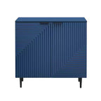 70W Set di 2 Madie Moderne Minimaliste Supporto TV Consolle TV Credenza con Anta Geometrica e Ripiano Regolabile