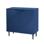70W Set di 2 Madie Moderne Minimaliste Supporto TV Consolle TV Credenza con Anta Geometrica e Ripiano Regolabile