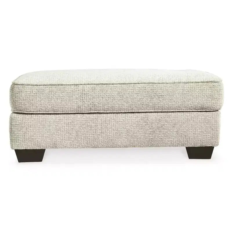 Poggiapiedi Monaghan Ottoman, rivestito in ciniglia color arenaria per il soggiorno