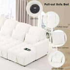 Divano Moderno Oversize a U 110 Divano Sezionale Versatile con Chaise Longue e Porte USB