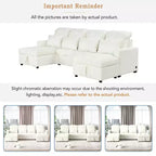 Divano Moderno Oversize a U 110 Divano Sezionale Versatile con Chaise Longue e Porte USB