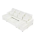 Divano Moderno Oversize a U 110 Divano Sezionale Versatile con Chaise Longue e Porte USB