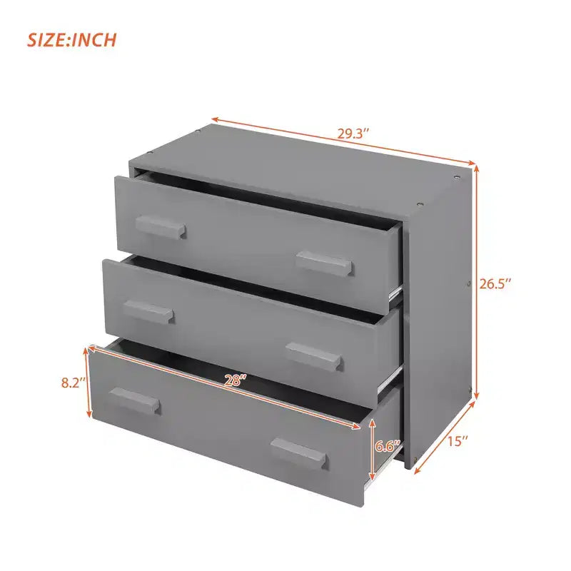 Letto a soppalco moderno, dimensioni singole, con mobiletto e mensola, 77.4L x 40.5W, Progettato per la vostra sicurezza