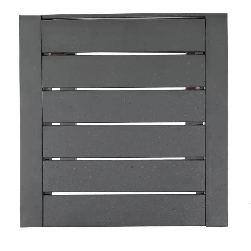 Tavolino d'appoggio Tavolino laterale moderno in alluminio alla moda con contenitore Grigio