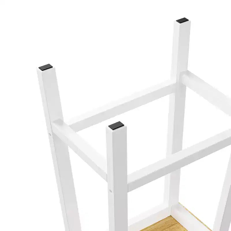Isola da Cucina Grande da 48 Pollici con 5 Ruote e 2 Sgabelli da Bar, Presa di Corrente, Carrello Contenitore con Piano Pieghevole, Ripiani Laterali Aperti, 2 Cassetti, Bianco