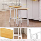 Isola da Cucina Grande da 48 Pollici con 5 Ruote e 2 Sgabelli da Bar, Presa di Corrente, Carrello Contenitore con Piano Pieghevole, Ripiani Laterali Aperti, 2 Cassetti, Bianco