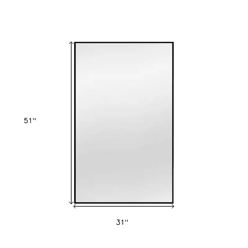 Specchio a figura intera con cornice in metallo nero 51