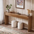 Lantine 70.9-Inch Console Table with 3 Drawers, Wooden Entryway Table Behind Couch for Entrance, Foyer, Hallway, Living Room, Brown, Easy Assembly