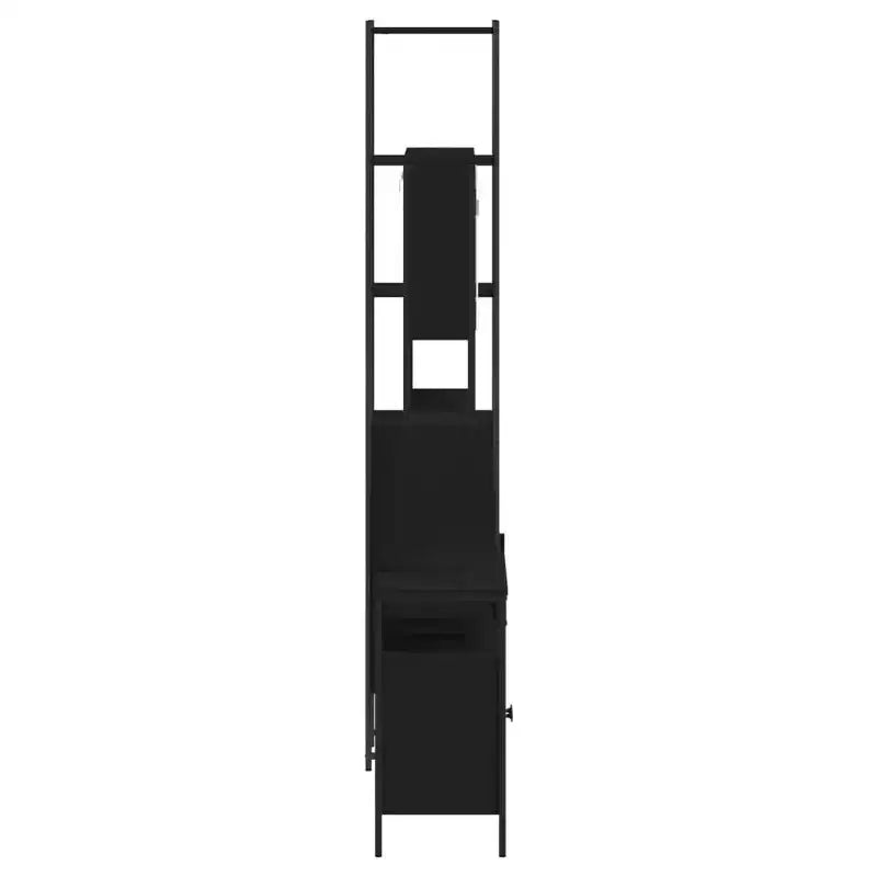 Set Mobili da Bagno con Mensola 3 pz Legno Multistrato Moderno Compatto