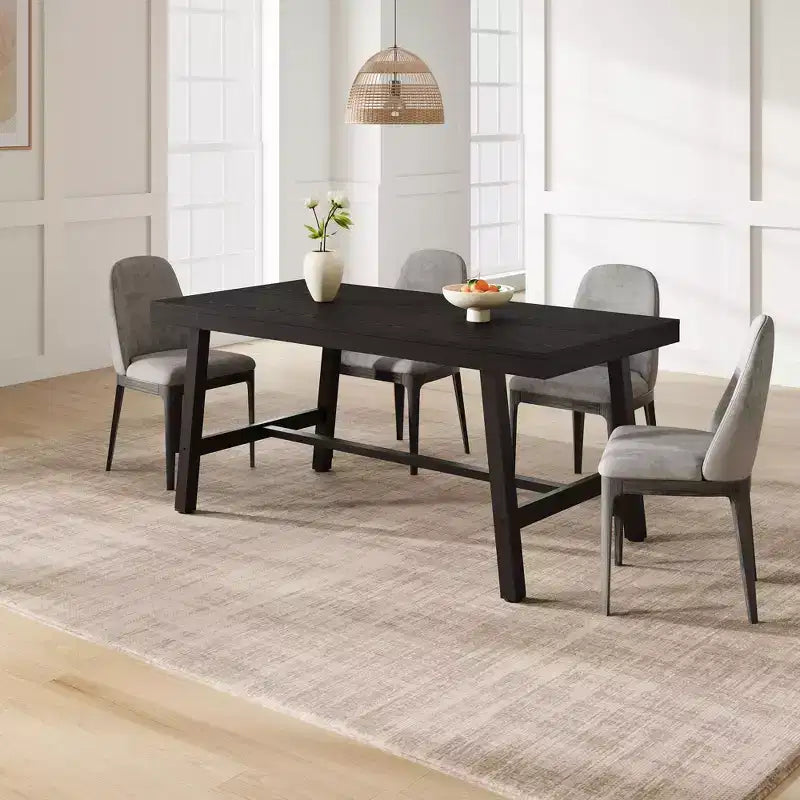 Tavolo da pranzo industriale per 4-6 persone, tavolo da cucina lungo 160 cm in legno con robusta struttura in metallo e finitura marrone rustico - Posti a sedere per 4 rettangolari