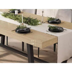 Tavolo da pranzo industriale per 4-6 persone, tavolo da cucina lungo 160 cm in legno con robusta struttura in metallo e finitura marrone rustico - Posti a sedere per 4 rettangolari