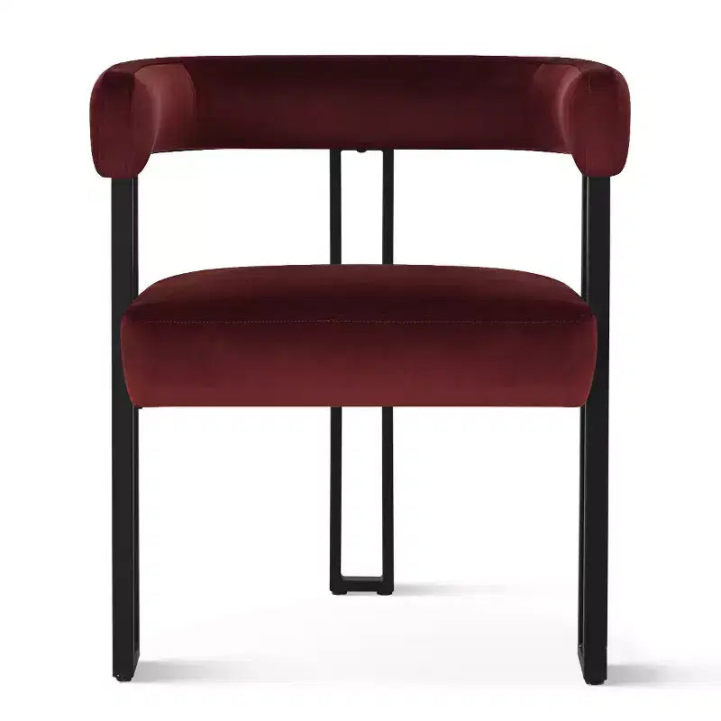 Set tavolo da pranzo allungabile da 47-83" per 8 persone, tavolo nero e 8 poltrone in velluto con eleganti gambe in metallo, ideale per riunioni