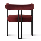 Set tavolo da pranzo allungabile da 47-83" per 8 persone, tavolo nero e 8 poltrone in velluto con eleganti gambe in metallo, ideale per riunioni