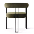 Set tavolo da pranzo allungabile da 47-83" per 8 persone, tavolo nero e 8 poltrone in velluto con eleganti gambe in metallo, ideale per riunioni