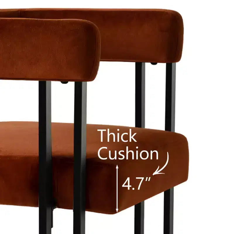 Set tavolo da pranzo allungabile da 47-83" per 8 persone, tavolo nero e 8 poltrone in velluto con eleganti gambe in metallo, ideale per riunioni