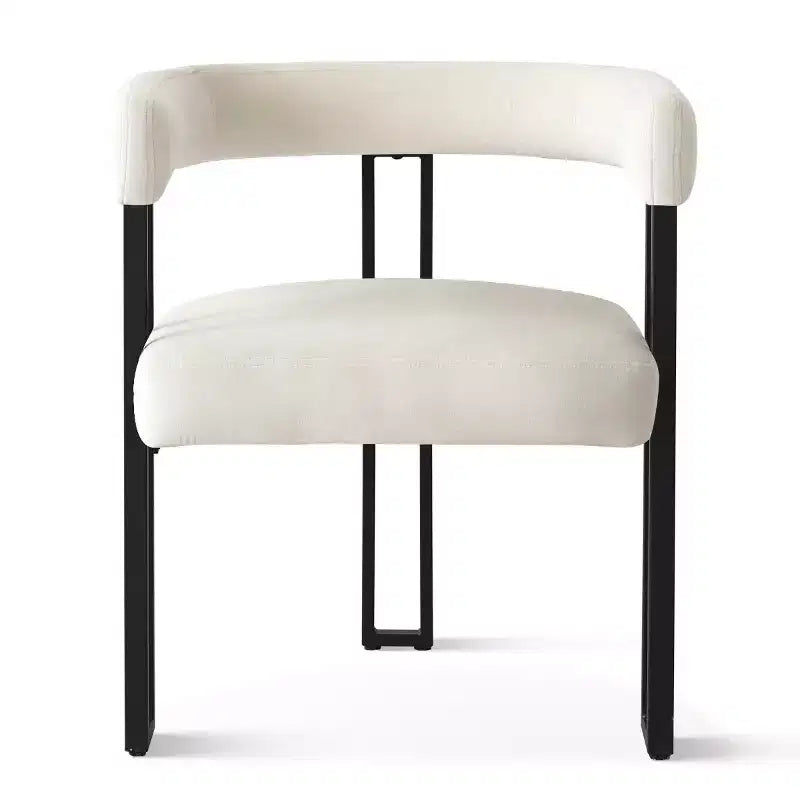 Set tavolo da pranzo allungabile da 47-83" per 8 persone, tavolo nero e 8 poltrone in velluto con eleganti gambe in metallo, ideale per riunioni