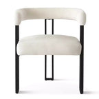 Set tavolo da pranzo allungabile da 47-83" per 8 persone, tavolo nero e 8 poltrone in velluto con eleganti gambe in metallo, ideale per riunioni