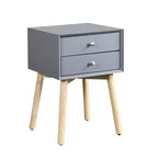 Comodino Elvion moderno a due cassetti