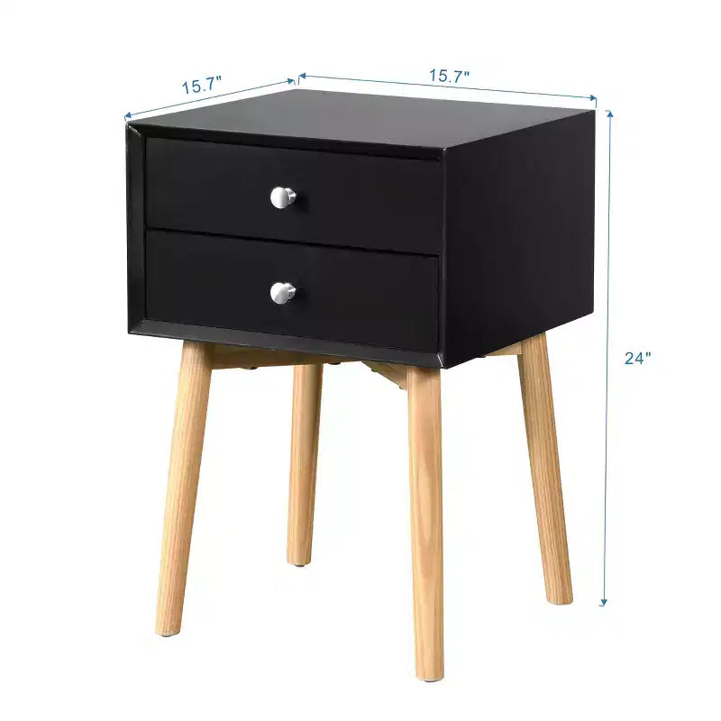 Comodino Elvion moderno a due cassetti