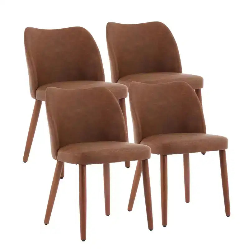 Sedie da pranzo set di 2, sedie moderne in lino per cucina con gambe in metallo, schienale alato e cuscini spessi, piedini regolabili per sala da pranzo, camera da letto, soggiorno
