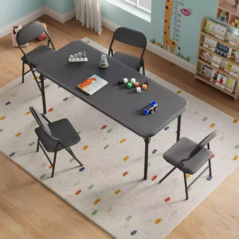 Tavolo Pieghevole Imbottito per Bambini, Leggero, Richiudibile, Nessun Montaggio Richiesto, per Sala Giochi, Pranzo, (Solo un Tavolo)