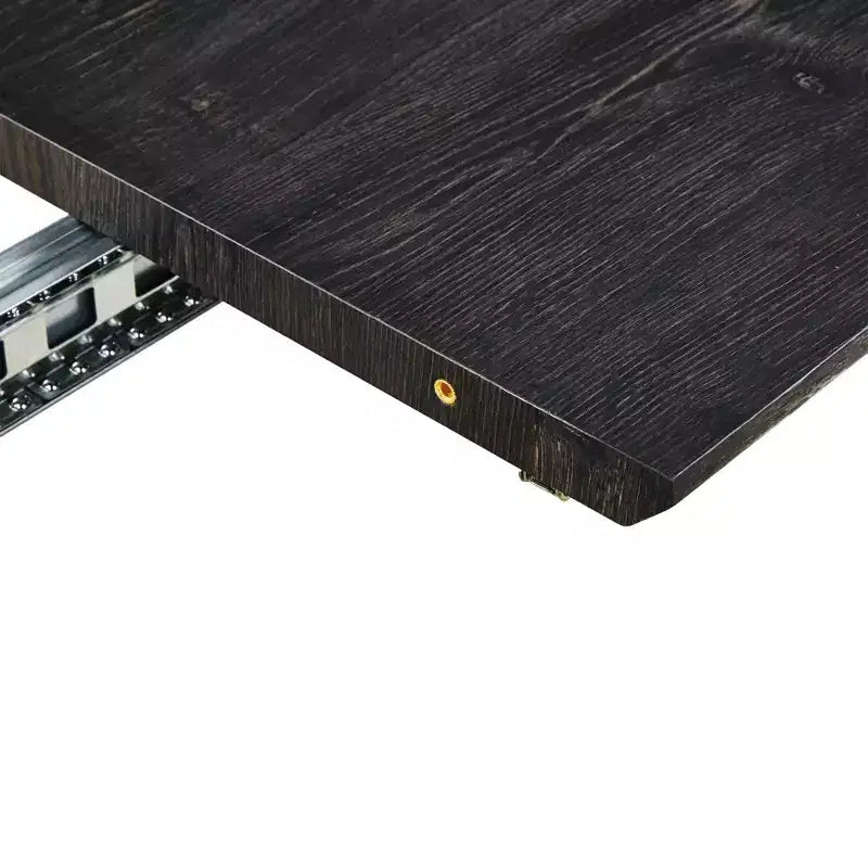 Tavolo da pranzo allungabile con piano in MDF e gambe in metallo, per sala da pranzo, ufficio o tavolino da caffè