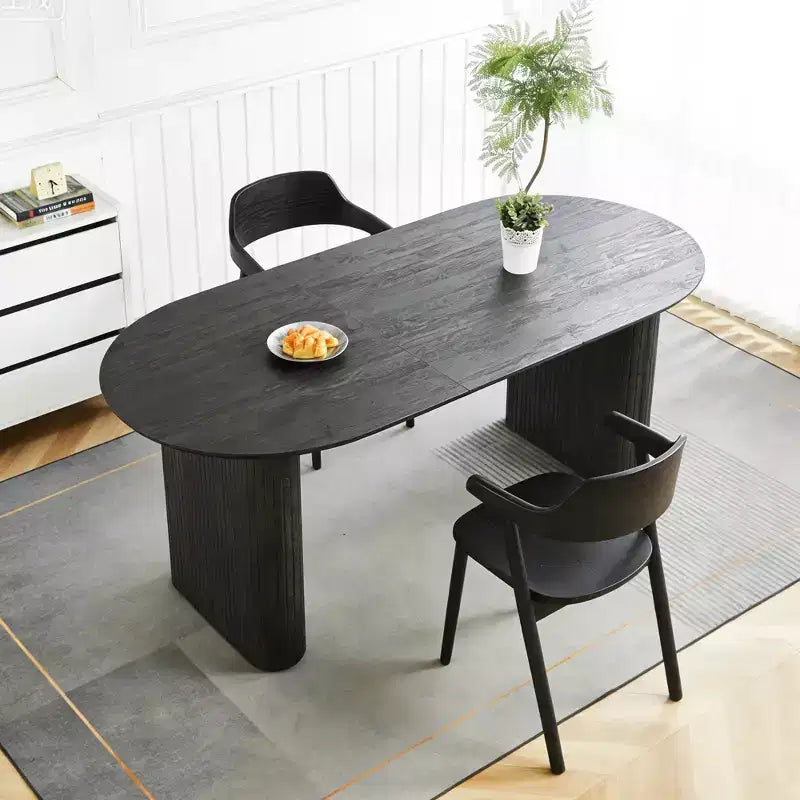 Tavolo da pranzo allungabile con piano in MDF e gambe in metallo, per sala da pranzo, ufficio o tavolino da caffè