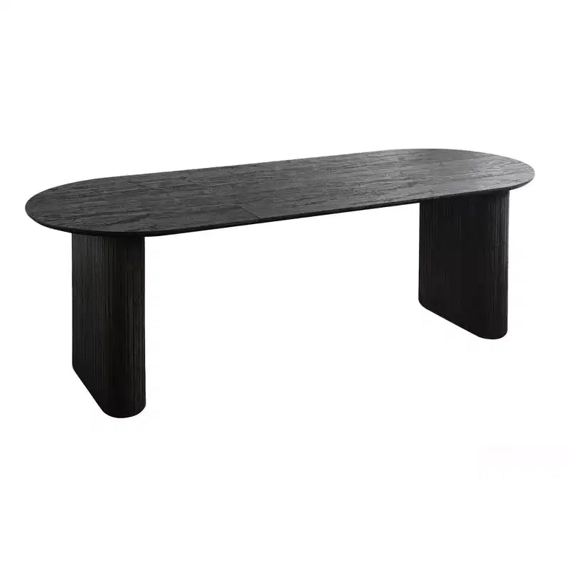 Tavolo da pranzo allungabile con piano in MDF e gambe in metallo, per sala da pranzo, ufficio o tavolino da caffè