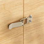 Tavolo da Pranzo Allungabile con Gamba in Metallo e Piano in MDF, 100/140/180x100x75cm, Finitura Rovere, Multiuso