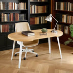 Tavolo da Pranzo Allungabile con Gamba in Metallo e Piano in MDF, 100/140/180x100x75cm, Finitura Rovere, Multiuso