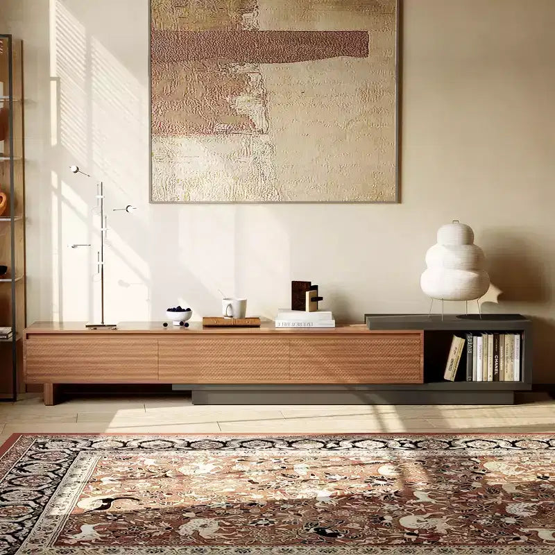 Luck Live 78.74102.3 Extendable TV Stand with 3 Drawers, Textured Front Design & Modern Media Console for Living Room