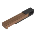 Mobile TV allungabile da 200-260 cm con 3 cassetti, design frontale strutturato e console multimediale moderna per soggiorno