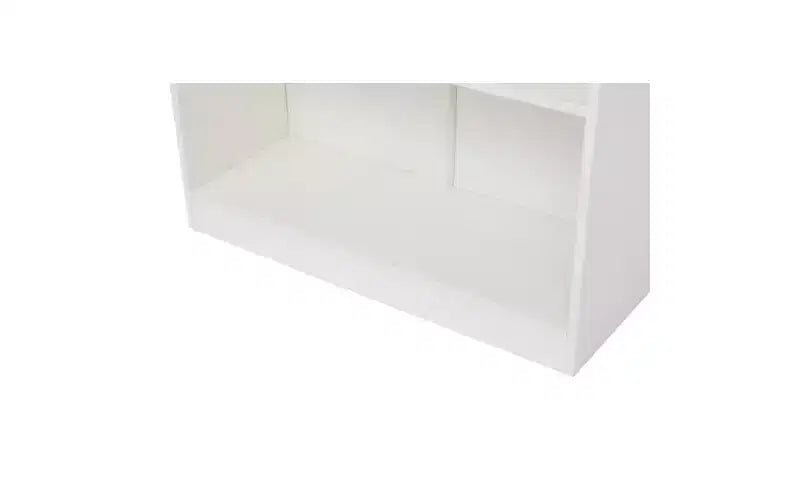 Libreria a cinque ripiani da 29 pollici con 5 ripiani aperti e kit di sicurezza antiribaltamento, adatta per camere da letto e soggiorni, bianco