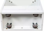 Scaffale portaoggetti estraibile multifunzionale a 7 livelli, 71 cm, scaffale aperto su un lato, organizer per cucina, soggiorno e spazi stretti, bianco