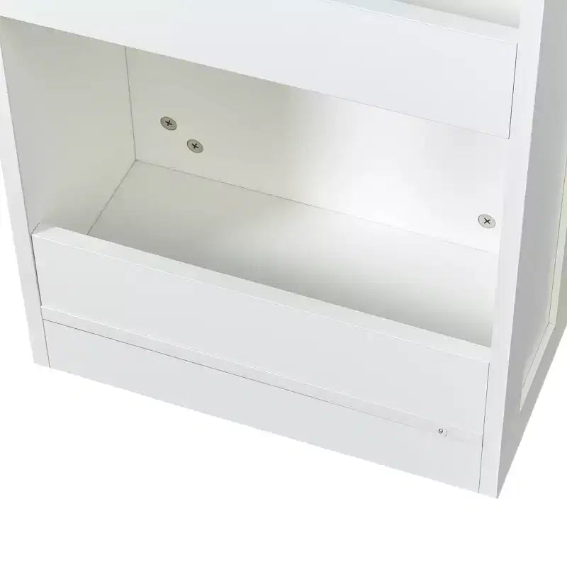 Scaffale portaoggetti estraibile multifunzionale a 7 livelli, 71 cm, scaffale aperto su un lato, organizer per cucina, soggiorno e spazi stretti, bianco