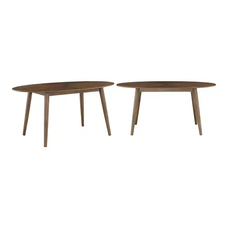 Jonas 63 Tavolo da Pranzo Ovale Mid-Century in Noce - Noce