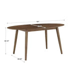 Jonas 63 Tavolo da Pranzo Ovale Mid-Century in Noce - Noce