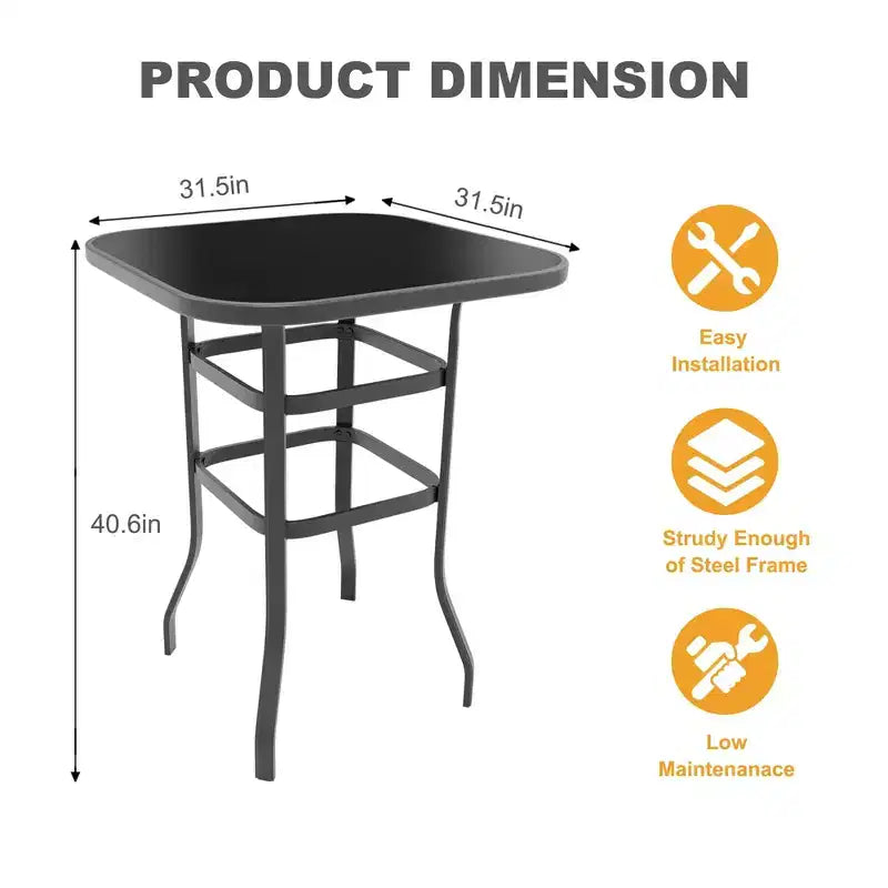Set di 2 sgabelli da bar girevoli a 360° per patio, sedie alte da esterno con schienale e braccioli, struttura in metallo resistente alle intemperie per terrazza, prato, giardino